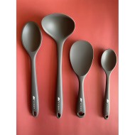 Sert Uçlu Isıya Dayanıklı Yanmaz Yapışmaz Silikon Kaşık Seti