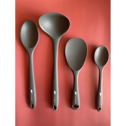 Sert Uçlu Isıya Dayanıklı Yanmaz Yapışmaz Silikon Kaşık Seti